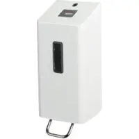 Ophardt hygiene SanTRAL Plus UDU 5 Schaumseifenspender aus Edelstahl, 600 ml, Manueller robuster Hygienespender für Schaumseifen, Farbe: verkehrsweiß, P/F
