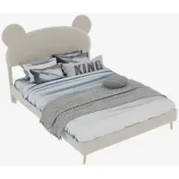 MODFU Loungesessel Polstersessel Relaxsessel mit Holzbeinen+Fußstütze,Liegesessel Lendenkissen,rückenfreies Design,Beige