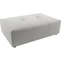 Candy Polsterhocker 3C "Yoshy", silber, B:120cm H:41cm T:83cm, 100% Polyester, Hocker, Polsterhocker, Passend zur Serie Yoshy