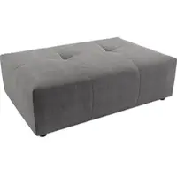 Candy Polsterhocker 3C "Yoshy", grau, B:120cm H:41cm T:83cm, 100% Polyester, Hocker, Polsterhocker, Passend zur Serie Yoshy