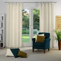Wirth Vorhang "Toco-Uni" Gr. 5, beige, B:270cm H:245cm, Chenille, Polyacryl, Gardinen, Vorhang