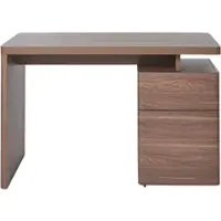 Jahnke Schreibtisch "CU-LIBRE 120", braun (walnuss, walnuss, walnuss), B:120cm H:76cm T:55cm, Tische, Schreibtisch, platzsparender Arbeitsplatz, 1 Schublade & 1 Tür, Breite: 120 cm