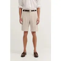 Bugatti Bermudas , Herren, Gr. 52, Normalgrößen, beige (30, beige), 100% Baumwolle, unifarben, loose fit, Hosen Bermudas, Premium-Cord