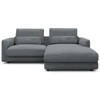 Tenksom Ecksofa "Polsterecke, L-Form, Eckcouch, mit Federkern, inkl. Kissen", grau (hellgrau), B:225cm H:68cm T:171cm, Sofas, Ecksofa, legerer Sitzkomfort zum Entspannen und Verweilen