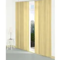 Wirth Schiebegardine "Niederau" Gr. 4, gelb (gelb, grau), B:60cm H:245cm, Jacquard, Polyacryl, Polyester, Gardinen, Schiebegardine