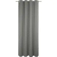 Adam Audio Vorhang ADAM "Indian Cortezada Light" Gr. 4, grau (dunkelgrau), B:145cm H:245cm, Jacquard, Baumwolle (Bio-Baumwolle), Gardinen, Vorhang, aus 100% Bio-Baumwolle