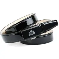 Anthoni Crown Ledergürtel , Damen, Gr. 85, schwarz, Leder, unifarben, Gürtel Ledergürtel, mit silberfarbener Glas-Schließe