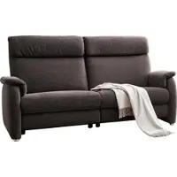 Home affaire 2-Sitzer "Turin", grau (stone), B:155cm H:107cm T:97cm, Sofas, 2-Sitzer, mit motorischer Relaxfunktion, auch in Leder