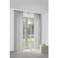 Wirth Vorhang "Gospic" Gr. 5, blau, B:132cm H:255cm, Jacquard, Baumwolle, Polyester, Gardinen, Vorhang