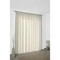 Wirth Vorhang "Riccia" Gr. 5, beige (creme, goldfarben), B:132cm H:255cm, Jacquard, Baumwolle, Polyester, Gardinen, Vorhang