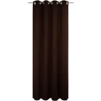 Wirth Vorhang "Newbury" Gr. 4, braun, B:130cm H:245cm, Jacquard, Baumwolle, Polyester, Gardinen, Vorhang