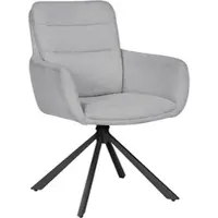 Otto Home Esszimmerstuhl "Asly", grau, B:58cm H:88cm T:68cm, Webstoff 100% Polyester, Stühle, Esszimmerstuhl, mit hochwertigem Webstoff, Metallgestell und 360-Funktion