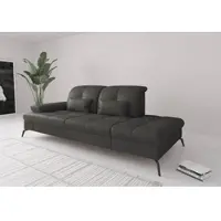 Sit&More Recamiere SIT & MORE "Amica, inkl. Sitztiefenverstellung und Armteilverstellung", grau (anthrazit), B:231cm H:90cm T:122cm, Sofas, Recamiere, wahlweise mit Kopfteilverstellung und Stauraum