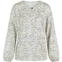 Peter Hahn Bluse Rundhals-Ausschnitt beige, 42