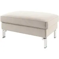Candy Polsterhocker 3C "Lecce", grau (taupe), B:90cm H:45cm, Hocker, Polsterhocker, Passend zur Serie Lecce