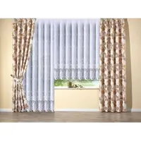 Stickereien Plauen Gardine "Rebe" Gr. 5, weiß, B:450cm H:145cm, Sablé, Polyester, Gardinen, Gardine