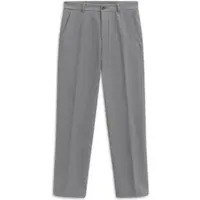 Bugatti Chinohose "Cozy Times", Herren, Gr. 35, Länge 32, grau (240, grau), 68% Polyester, 28% Viskose, 4% Elasthan, unifarben, gerade, unten schmal, Hosen Chinohose, Tapered Fit mit Soft Touch