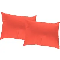 Wirth Dekokissen "WirthNatur" Gr. 3, rot (rot, unifarben), B:40cm L:60cm, Baumwolle, Dekokissen_Sitzkissen_Kissenhüllen, Dekokissen, Kissenhülle ohne Füllung, 2 Stück
