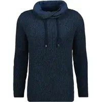 Ragman Rollkragenpullover , Herren, Gr. 58, bunt (blau, grün, 731), Strick, 100% Baumwolle, ohne Ausschnitt, Pullover Rollkragenpullover