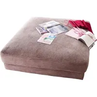 Home affaire Hocker "Enisa", rosa (rosé), B:100cm H:43cm T:100cm, Cord (88% Polyester / 12% Polyacryl), Hocker, Hocker, passend zum "Enisa"-Sofa, Bezug in Cord