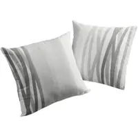 Wirth Dekokissen "BROOKLYN" Gr. 2, grau (grau, bedruckt gemustert), B:50cm L:50cm, Polyester, Dekokissen_Sitzkissen_Kissenhüllen, Dekokissen, Kissenhülle ohne Füllung, 2 Stück