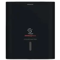 Papernet Papierhandtuchspender, C-Falz und V-Falz, schwarz, Eleganter und antibakterieller Falthandtuchspender mit Defend Tech Technologie, Maße (B x H x L): 30 x 33,6 x 14,5 cm