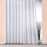Weckbrodt Gardine "Athen" Gr. 3, weiß (weiß, champagner, beige), B:250cm H:175cm, Polyester, Gardinen, Gardine, Webgardine, halbtransparent, mit Glanzeffektstreifen, Beschwerungsband