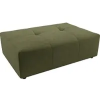 Candy Polsterhocker 3C "Yoshy", grün (oliv), B:120cm H:41cm T:83cm, 100% Polyester, Hocker, Polsterhocker, Passend zur Serie Yoshy