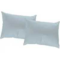 Wirth Dekokissen "Newbury" Gr. 9, blau (hellblau, unifarben), B:40cm L:60cm, Baumwolle, Polyester, Dekokissen_Sitzkissen_Kissenhüllen, Dekokissen, Kissenhülle ohne Füllung, 2 Stück