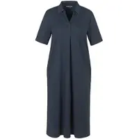 Green Cotton Jersey-Kleid Frederikke blau, 52