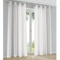 Kutti Heimtextilien "Kessy" Ösen 1 Stk. tlg. Eleganter Uni-Vorhang mit dekorativer Biesenblende