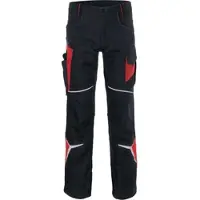 Kübler BODYFORCE Hose schwarz/mittelrot 40 - 2225 5302-9955-40 - schwarz/mittelrot