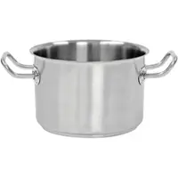 Schneider Fleischtopf, Edelstahl, Topf aus Edelstahl CNS 18/10 in absoluter Profi-Qualität, Volumen: 3,75 l, Höhe: 130 mm, Ø 200 mm