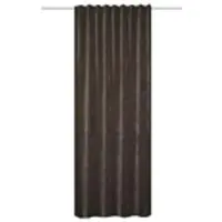 HOMEbasics 1100000002199 HOME BASICS "WOLLY" Gr. 5, grau (stein), B:135cm H:225cm, Polyester, Gardinen, 1100000002199, Chenille
