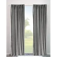 Otto Home Vorhang "Velvet uni" Gr. 4, grau, B:140cm H:245cm, Polyester, Gardinen, Vorhang, Blickdichter Samt, 2-er Set, edel, Gardine, multifunktional, Topseller