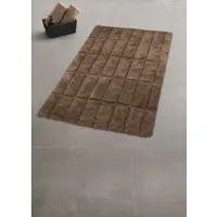 Kleine wolke Badematte "Tiles, Badvorleger, Badezimmer Teppich", orange (brasil), H:13mm, Baumwolle, Badematten, Badematte, Badteppich, Uni Farben, Hoch-Tief Effekt