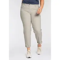 Kjbrand Chinohose "Betty Chino", Damen, Gr. 44, N-Gr, beige, Web, Obermaterial: 60% Baumwolle, 37% Polyamid, 3% Elasthan, bequem knöchellang, Hosen Chinohose, mit Komfortbund