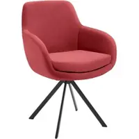 Set One By Musterring Esszimmerstuhl "Tavia", rot (bordeaux, eisen schwarz, bordeaux), B:62cm H:86cm T:66cm, Stühle, Esszimmerstuhl, Stativgestell Eisen schwarz, Drehfunktion optional, diverse Farben