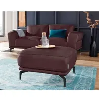 W.Schillig Hocker "montanaa", braun (mocca z69), B:71cm H:42cm T:71cm, Hocker, Hocker, mit Metallfüßen in Schwarz pulverbeschichtet, Breite 71 cm