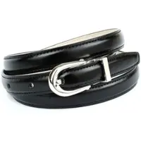Anthoni Crown Ledergürtel , Damen, Gr. 75, schwarz, Leder, unifarben, Gürtel Ledergürtel, in schmaler Form mit Ton in Ton Steppung