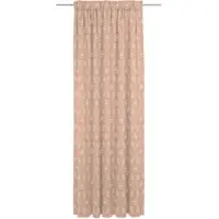Adam Audio Vorhang ADAM "Retro Floret" Gr. 3, orange (papaya), B:142cm H:225cm, Jacquard, Baumwolle, Gardinen, Vorhang, aus 100% Bio-Baumwolle