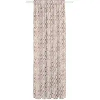 Adam Audio Vorhang ADAM "Wave" Gr. 5, bunt (rot, natur, rosa), B:142cm H:255cm, Jacquard, Baumwolle, Leinen, Gardinen, Vorhang, aus Leinen und Bio-Baumwolle