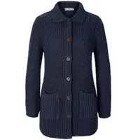 Peter Hahn Long-Strickjacke blau, 36