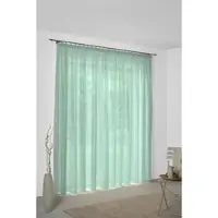 Wirth Vorhang "Sunday" Gr. 5, grün (mint), B:141cm H:255cm, Jacquard, Baumwolle, Polyester, Gardinen, Vorhang, nach Maß