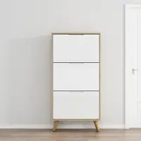 Otto Home Schuhschrank "Lund", weiß (eichefarben, weiß), B:62cm H:125cm T:24cm, FSC-zertifizierter Holzwerkstoff, Schränke, Schuhschrank, FSC-zertifiziertem Holz, ABS-Kanten, Breite 62 cm