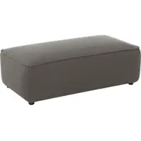 W.Schillig Hocker "around-the-block", grau (stone o10), B:120cm H:39cm T:60cm, ROHLEDER Jacquard-Flachgewebe Q2 O10 (60% Polyacryl, 40% Polyester), Hocker, Hocker, mit eleganter Biese