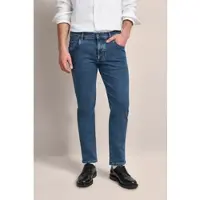 Bugatti 5-Pocket-Jeans "Basic Essentials", Herren, Gr. 44, Länge 34, blau (mittelblau), 92% Baumwolle, 6% Polyester, 2% Elasthan, Jeans 5-Pocket-Jeans, Flexcity-Stretch