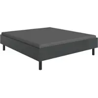 Wimex Bett "Easy, große Auswahl an Größen und Farben, auch in Komforthöhe", grau (graphit, schwarz), H:46cm L:210cm, Betten, Bett, ohne Kopfteil, ideal unter Dachschrägen oder Fenster