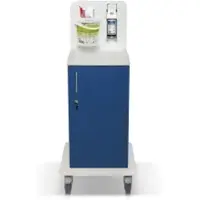 Eternasolid GmbH ETERNASOLID MULTICART Desinfektionswagen T11 mit Spenderhalterung 92464-BL , Farbe: blau