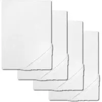 Setex 4er-Set Feinbiber Spannbettlaken türkis 90 x 200 cm